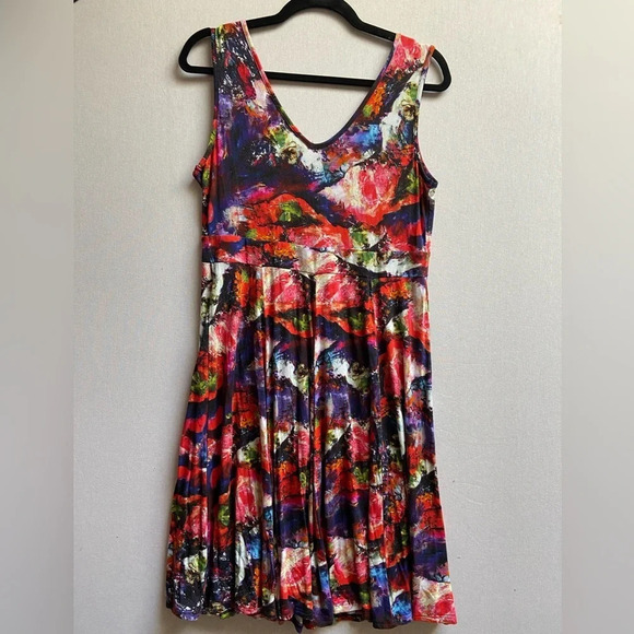 Blue Sky Bamboo Cotton  pleated dress Sz M - Picture 2 of 9